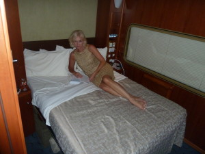 Ghan cabin night